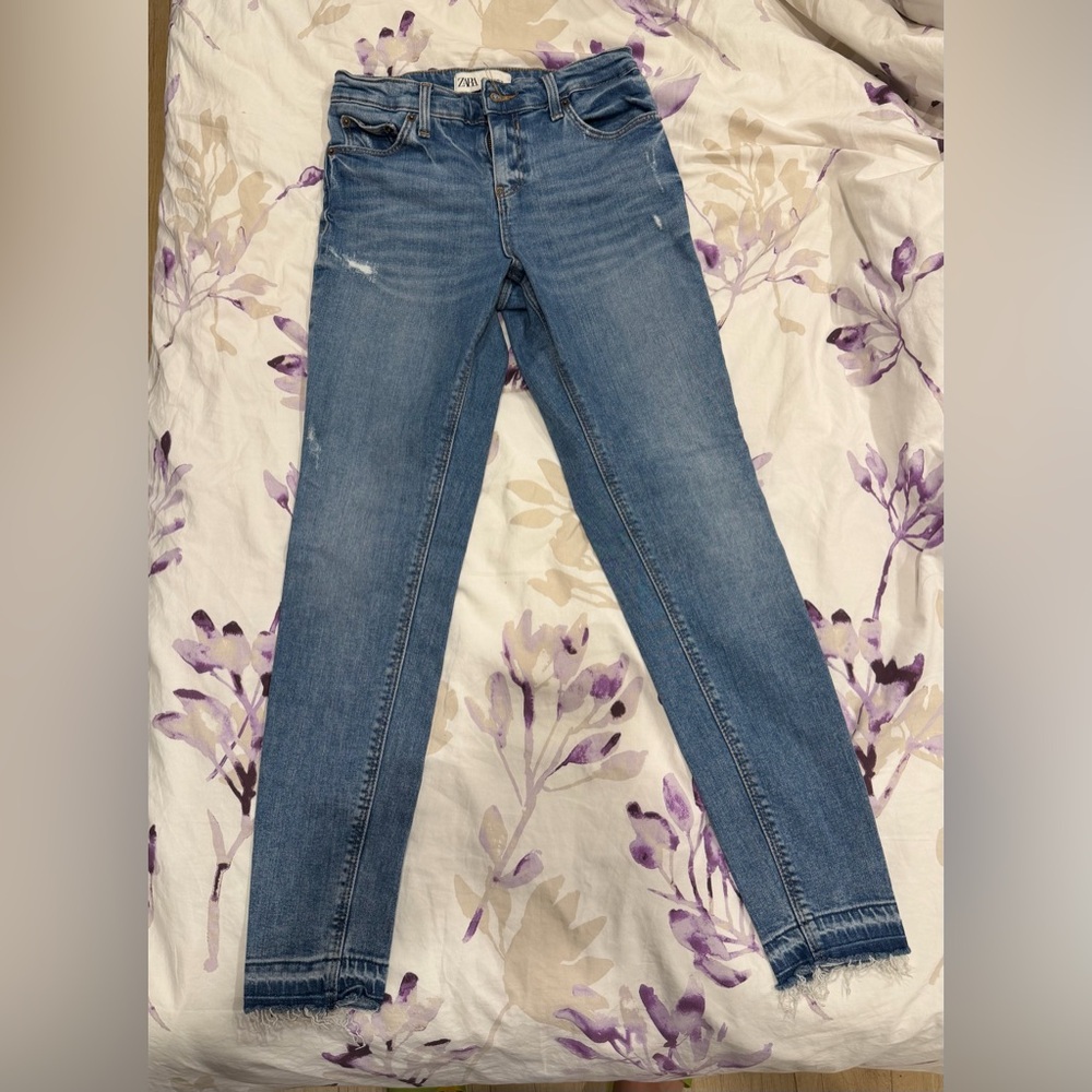 Zara Classic Blue Denim Pants